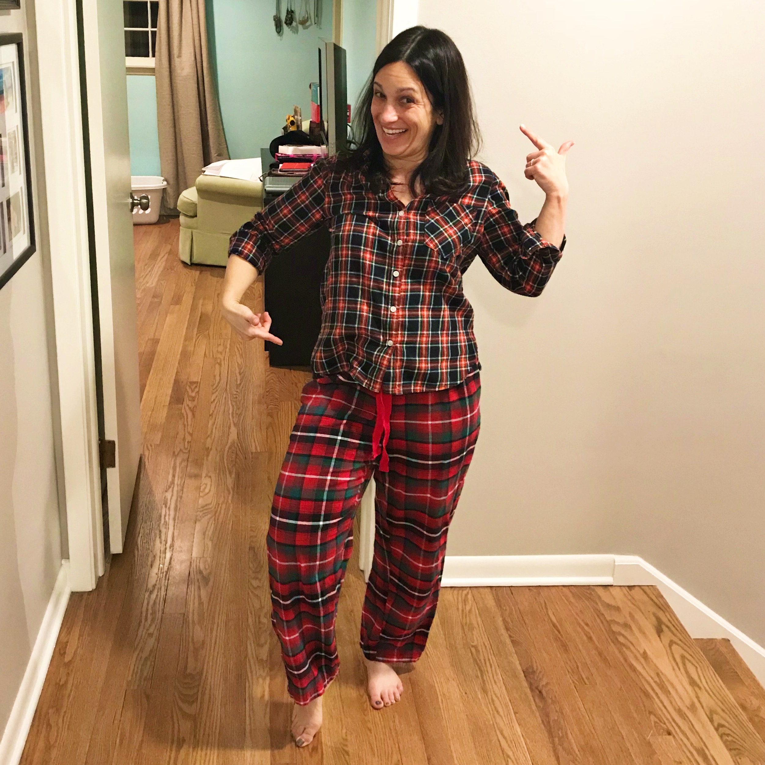 Dear mom who wears pajama pants in. lumberjack pajamas. 