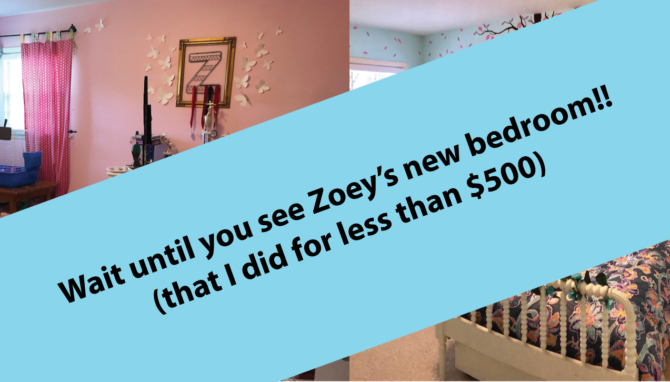 Holy crap, I redid my daughter’s bedroom for under $500, and it’s like a serious makeover