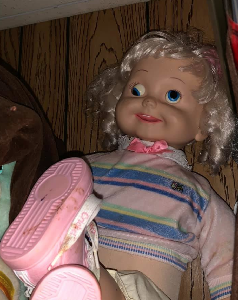 creepy doll with eyes that follow you