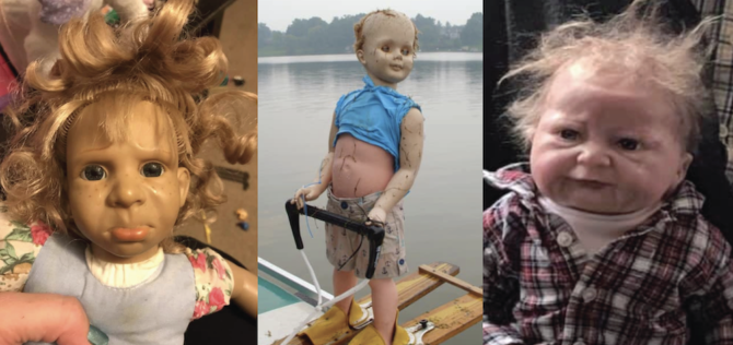 All dolls are scary, but these ones take the cake… knife… and kill you with it