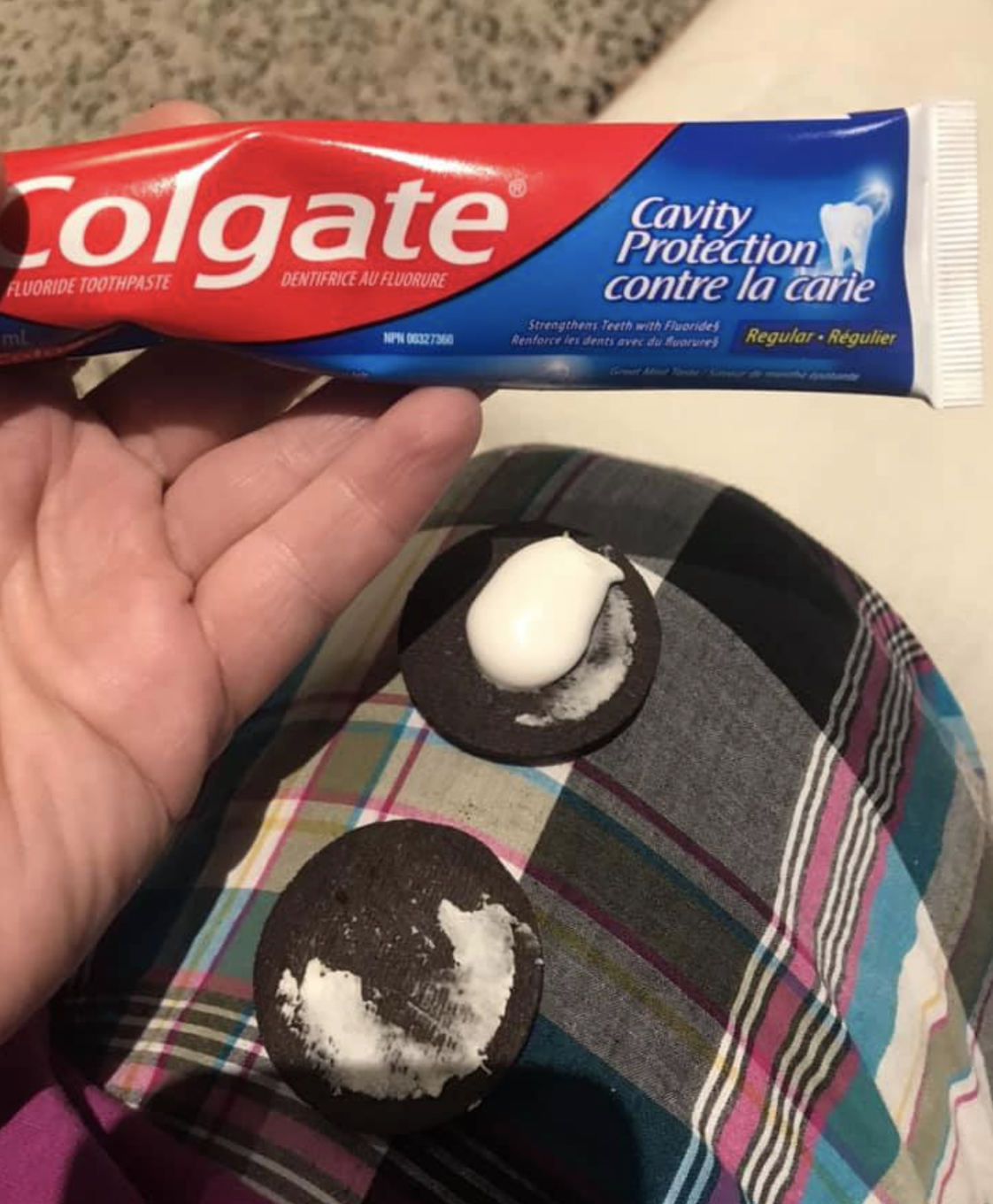 toothpaste Oreo April Fools Day prank