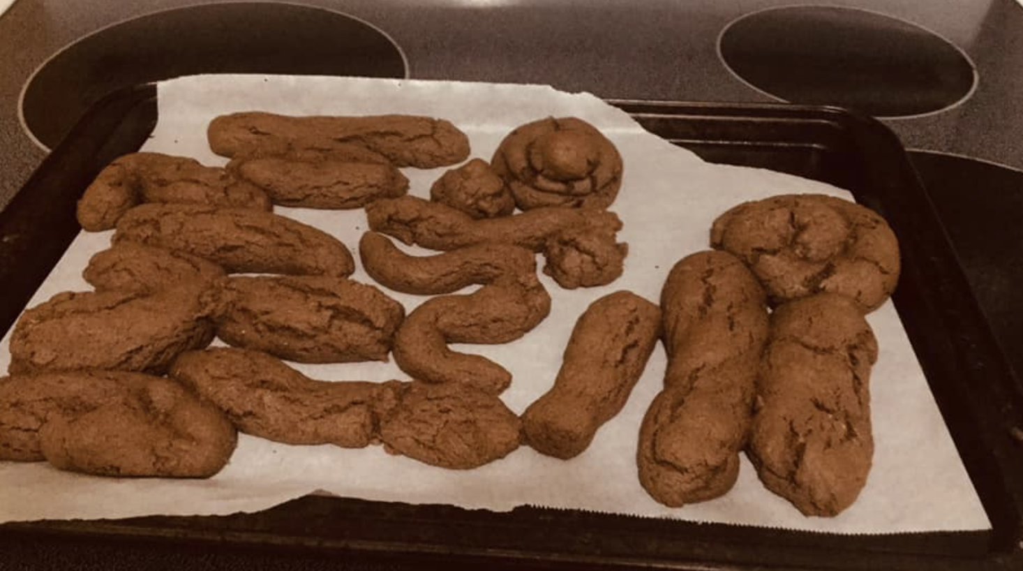 poop cookies April Fools Day prank